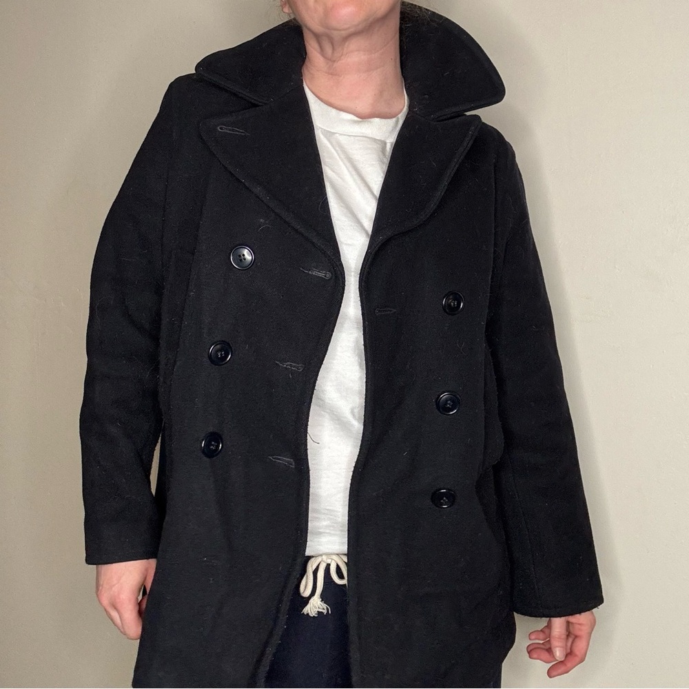 1990’s Polo Jeans Company Ralph Lauren Black Wool Peacoat Women’s - Small - Picture 6 of 8